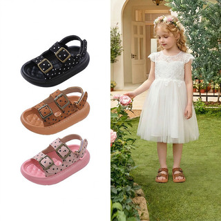 Giày Sandal Bé Gái Mùa Hè 2026 Phong Cách Mới Nhỏ Vừa Lớn Trẻ Em Công Chúa Dễ Thương Phù Hợp Với Thể Thao Thường Ngày Bé Gái Dép Đi Biển