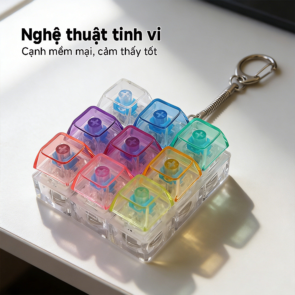 Bàn Phím Fidget, Bàn Phím Fidget, Móc Khóa Đa Năng Clicker Giải Nén Quà Tặng Cho Bé Trai Bé Gái Trong Khi