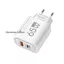 Bộ sạc AC chéo nhỏ 65W, sạc nhanh PD20W, bộ chuyển đổi nguồn 5V2A12W
