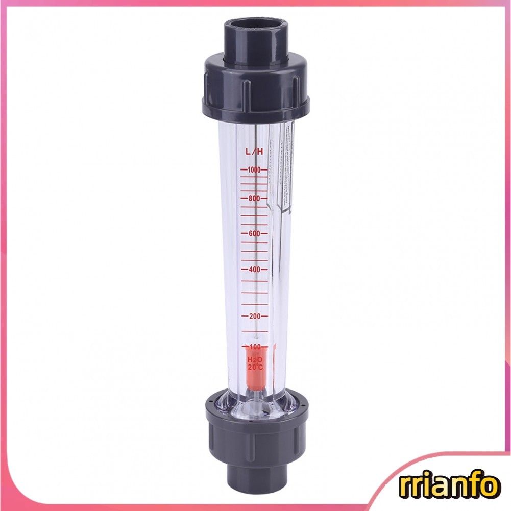 Rrianfo Đồng hồ đo lưu lượng tức thời Ống nhựa loại 100‑1000L/H Đồng hồ đo lưu lượng nước LZS‑15D