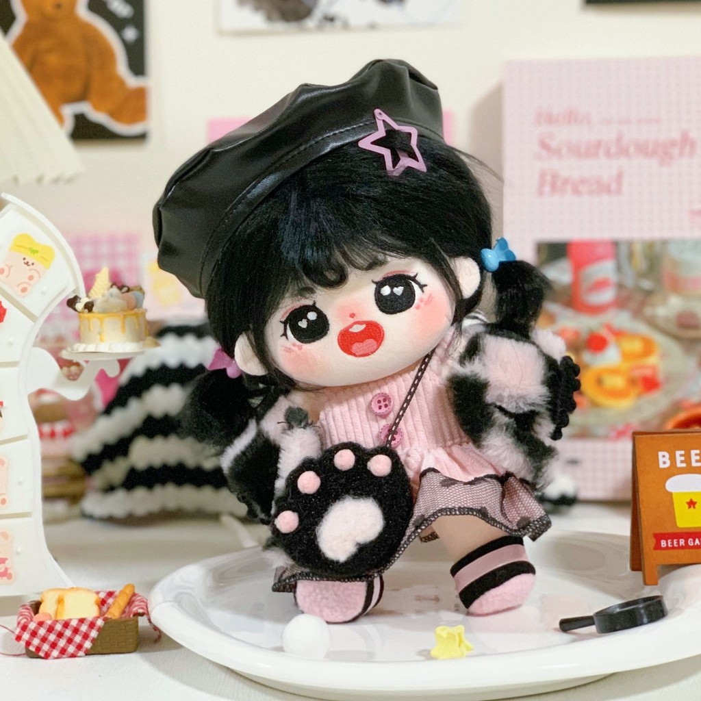 20cm Cotton Búp Bê Quần Áo Ngôi Sao Búp Bê Quần Áo Bé Cơ Thể Bình Thường Quần Áo Bé Dễ Thương Hoa Anh Đào Latte Thiết Kế 4.3