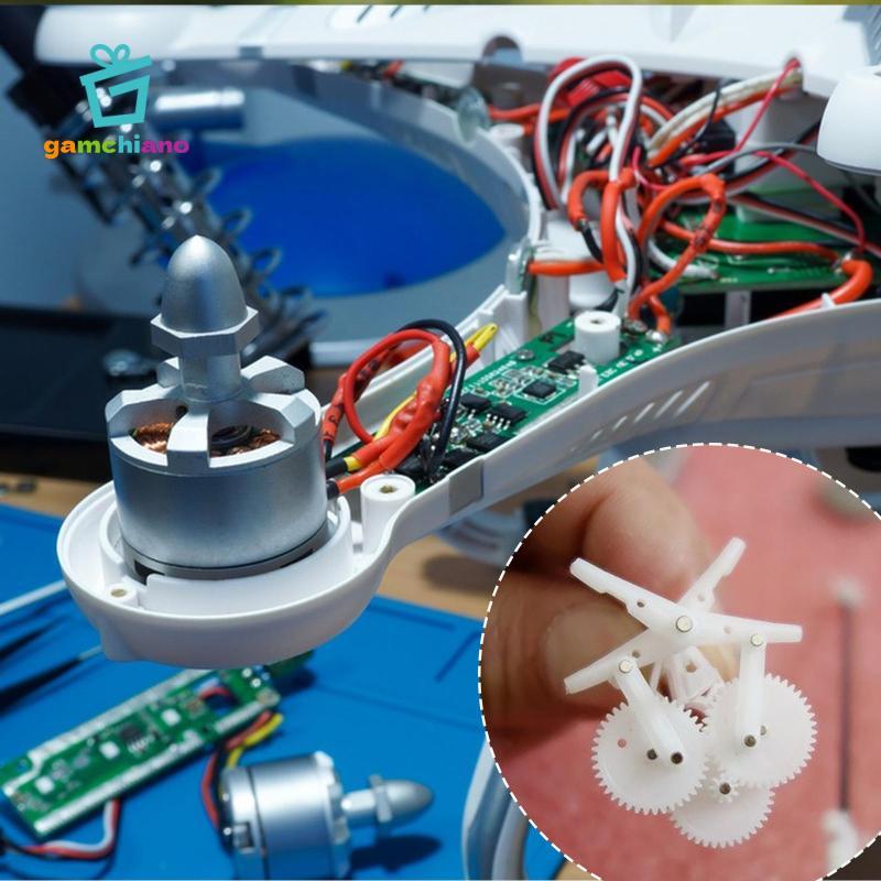 Gamchiano DIY Ornithopter Trục Gears Set Bộ bánh răng nhựa hình nón 0,3M có độ chính xác cao cho máy bay cánh vỗ Mini