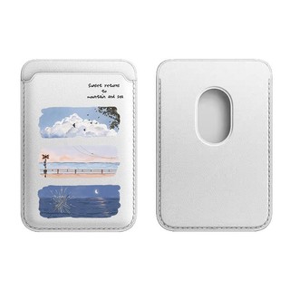 Giá đỡ thẻ họa tiết phong cảnh đẹp cho iPhone 17pro 17promax 16pro16prmax 15pro 15promax 14 14promax 14pro