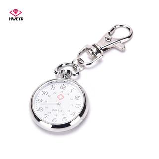 HWETR Thép không gỉ Quartz Nhà thơ Đồng hồ Móc chìa khóa dễ thương Quà tặng mới