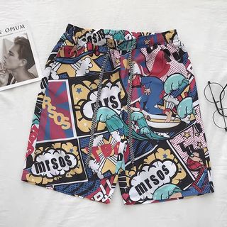 Quần Short Nam Phong Cách Hawaii, Nhanh Khô, Phù Hợp Đi Biển Plus Size