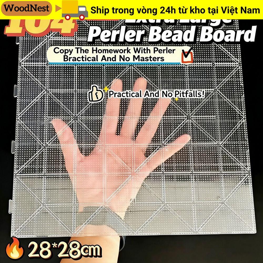 Gỗ Cầu Chì Hạt Pegboards, Thủ Công Handmade Trang Trí DIY Làm Xếp Hình Perler Hama Hạt, Sáng Tạo Chịu Nhiệt 52 * 52 Chân / 104x104 Chân Vuông 2.6mm Bảng Đậu Thủ Công