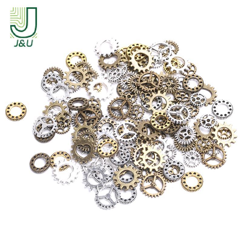 Bánh xe dây chuyền cổ steampunk mini - 100 chiếc cho DIY trang sức handmade