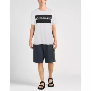 GUESS Áo Thun Nam Oversize Cổ Tròn, Chất Liệu Mềm Dày 200GSM