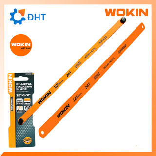 Lưỡi cưa chuyên cắt sắt, inox WOKIN 305802 24 răng dài 12 inch 300mm (GỒM 2 LƯỠI)