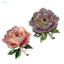 Lapel Pin Nữ Hoa Mẫu Đơn Trâm Cài Lấp Lánh Kim Cương Giả Men Huy Hiệu Ve Áo Phụ Kiện Thanh Lịch Cho Áo Khoác Túi Khăn – Quà Tặng Thời Trang Cho Thời Trang Đông Nam