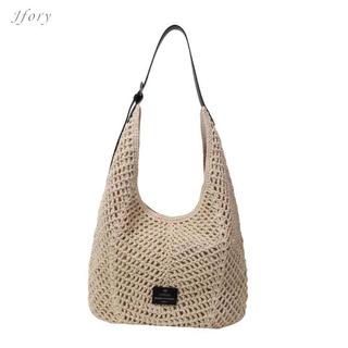 Túi Tote Dệt Nữ Jfory, Túi Đeo Vai Hợp Thời Trang, Tay Cầm Trên Để Hẹn Hò Kỳ Nghỉ Mua Sắm