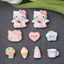 Set Charm Hello Kitty Thiên Thần Dâu Tây Cute – Trang Trí Dép Kẹo Ngọt Pastel Dễ Thương Phong Cách Baby Milk Candy