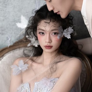 Phụ kiện tóc handmade hình bướm thanh lịch, phù hợp cho cô dâu chụp ảnh cưới