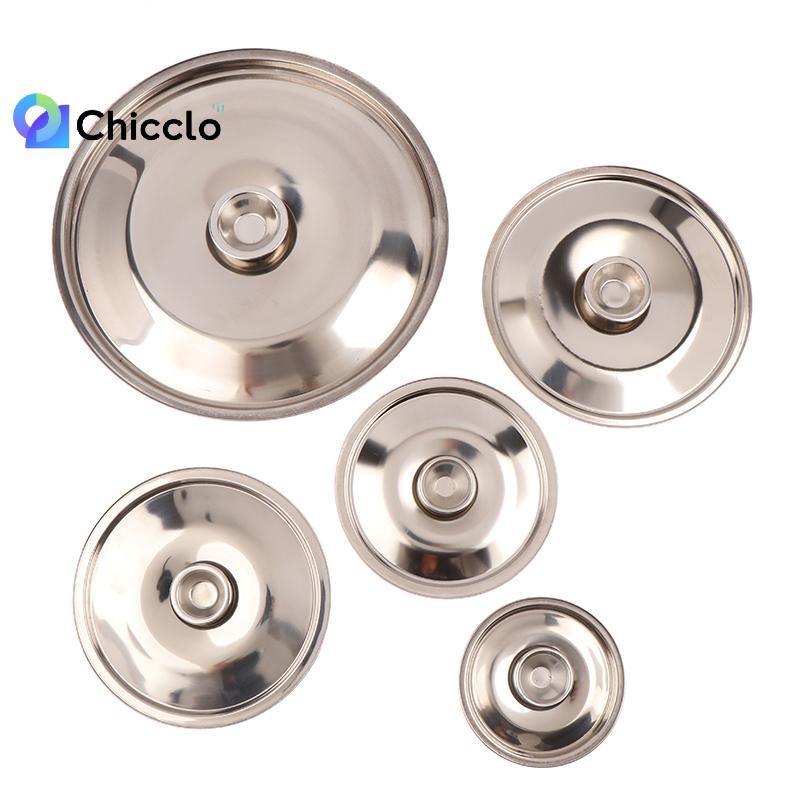 [chiccloset0] Nắp nồi tròn 10-26cm Vỏ nồi bằng thép không gỉ Thiên Thay thế nắp đậy thực phẩm nhà bếp đa năng Đồ dùng nhà bếp Đẹp