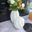 TRTR Bình Hoa Trắng Phong Cách Bắc Âu Giả Nhựa Để Bàn Giọng Cho Gia Đình Bàn Văn Phòng Trang Trí Phòng Ăn VN
