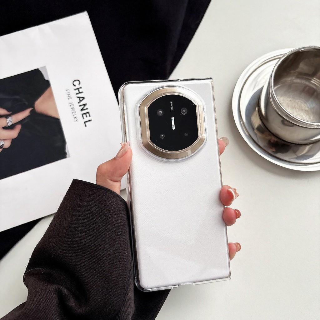 Dành cho Ốp điện thoại màn hình gập phiên bản sưu tập Huawei Mate X7 x6 màu trơn nhỏ gọn trong suốt siêu mỏng hộp cứng x3 / x5