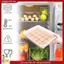 Hộp đựng trứng trong suốt bằng nhựa có thể xếp chồng lên nhau 3 chiếc, Hộp đựng trứng quỷ có nắp cho tủ lạnh, Hộp đựng khay cho nhà bếp