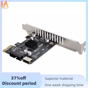 Bộ chuyển đổi bo mạch chủ VL805 5Gbps Type E USB 3.1 Bảng điều khiển phía trước Nữ & USB 2.0 sang PCI-E 1X Express Card