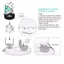 Bộ lọc đài phun nước cho mèo cho 108Oz / 3.2L và 67Oz / 2L Đài phun nước có thể điều chỉnh nước cho thú cưng, Đài phun nước cho mèo
