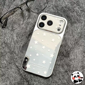 Ốp Điện Thoại Ins Style Star Mirror Cho Samsung Galaxy A14 A13 M13 A07 A06 M06 F06 A05 M05 A05S A04S 5G 4G Vỏ Mềm Màu Bạc Dễ Thương