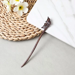 Kẹp Tóc Gỗ Mun Phong Cách Cổ Xưa và Hanfu - Phụ Kiện Tóc Thủ Công
