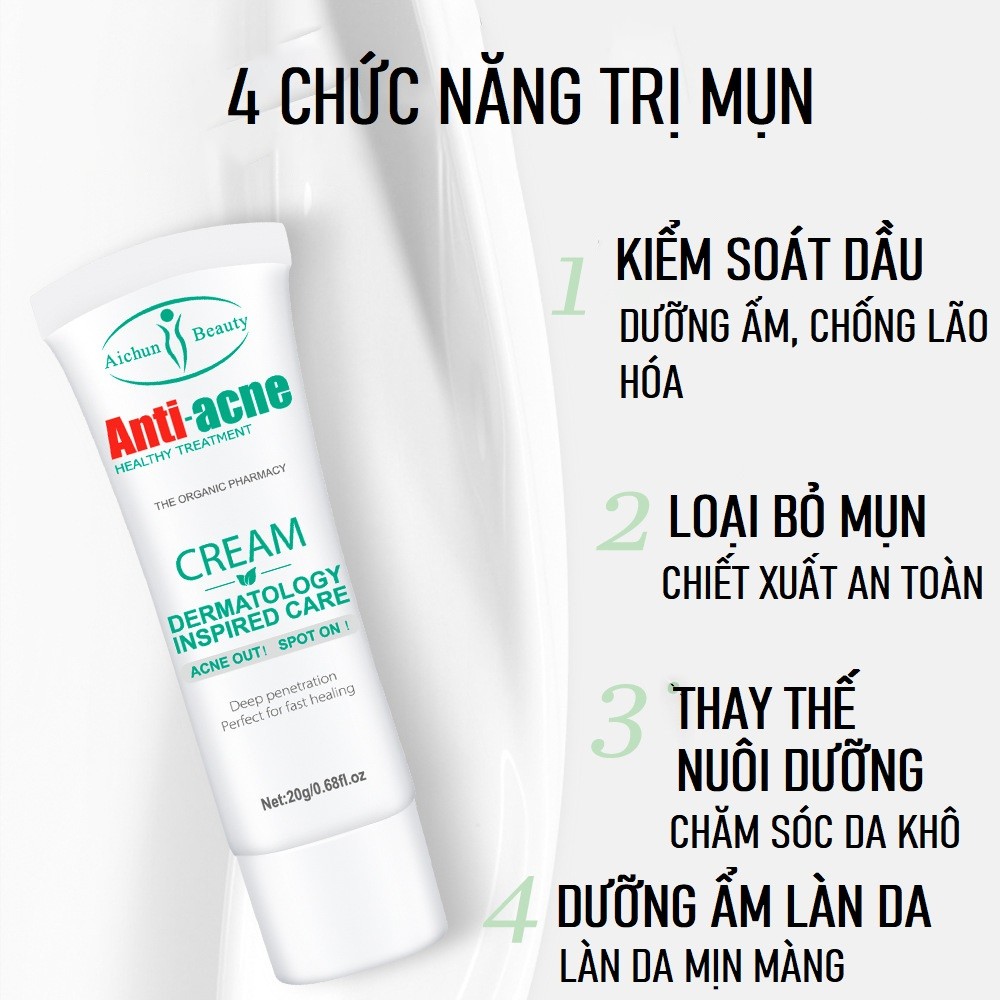 Kem Chuyên Biệt Giảm Thâm Mụn Chuyên Sâu Anti-Acne Sạch Mụn, Mờ Thâm 20gm