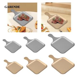 Garende Nướng Chảo Có Tay Cầm Đa Năng Trang Trí Di Động Phương Tây Bít Tết Đĩa Khay Bánh Cho Ngoài Trời Trong Nhà Tiệc Thịt Nướng Cắm Trại Khách Sạn