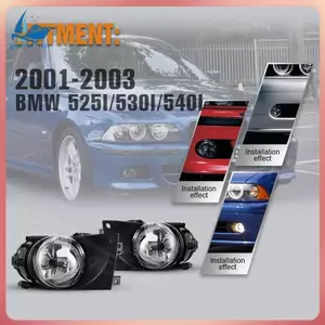 1 Cặp Đèn Sương Mù Cản Trước Thay Thế Đèn Sương Mù Trong Suốt Cho E39 525i 530i 540i 2001-2004 63176900221 63176900222