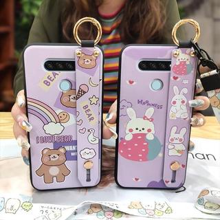 Dây Buộc Giá Đỡ Điện Thoại Ốp lưng LG Q51 Dây Đeo Tay Dễ Thương Chống Bụi Bẩn Dây Đeo Cổ Tay Ốp Lưng Silicon Thiết Kế Thời Trang Chống Bụi Chống Sốc Chống Thấm Nước Chân Đế Bảo Vệ Bền Đẹp