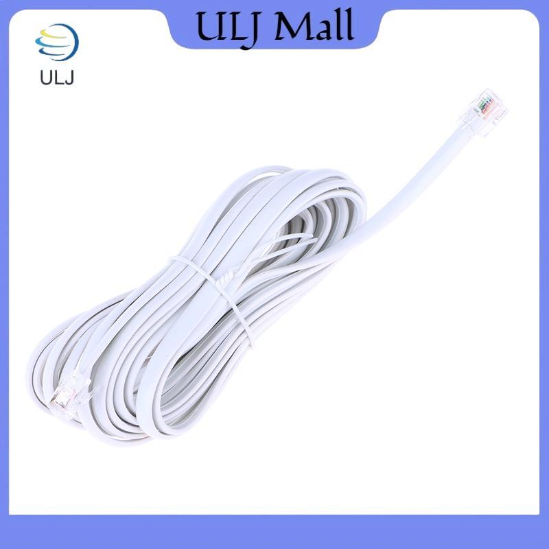 Cáp dữ liệu ULJ RJ12 6P6C 1 / 2 / 3 / 5m, Dây dữ liệu mô-đun nam sang nam Dây thẳng Pinout Điện thoại cầm tay Cáp nối dài bằng giọng nói.