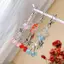 Móc khóa đính cườm kim cương thời trang Meteor Cherry Móc khóa đính cườm Túi Bapa Mặt dây chuyền Phụ kiện trang trí dây chuyền điện thoại quyến rũ [mới]