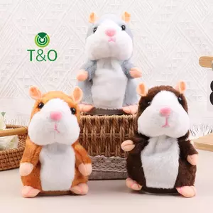 Đồ chơi sang trọng Hamster nói chuyện bằng điện dễ thương Học cách bắt chước Talking Nod Đồ chơi búp bê sang trọng Đồ chơi Hamster sang trọng tương tác Quà tặng cho bé [mới]
