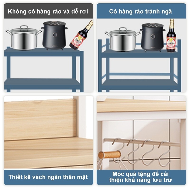 Kệ để đồ nhà bếp có tủ Kệ Lò Vi Sóng khả năng chịu tải mạnh mẽ  Kệ đựng đồ đa năng đẹp mắt