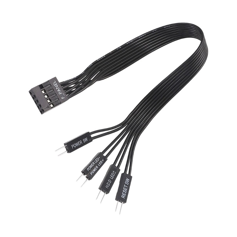 PPY Bo Mạch Chủ Bảng Điều Khiển Dây Nối Dài F-PANEL Nữ Đến 2Pin Nam Mở Rộng LED Đặt Lại PC Cáp Nguồn Phụ Kiện Thay Thế