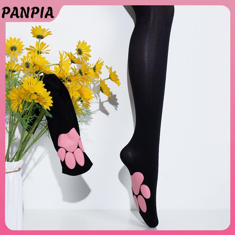 PNPIA- Chân Dễ Thương Đùi Vớ Cao Gothic Bé Gái Mèo Con Paw Pad Trên Đầu Gối Vớ Nữ Chắc Chắn Dài Boot Tất Cosplay Trang Phục