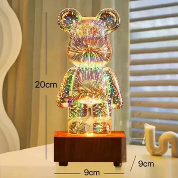 Đèn ngủ gấu LED 3D Đèn ngủ trang trí phòng USB Đèn xung quanh Thích hợp cho phòng trẻ em Trang trí phòng ngủ
