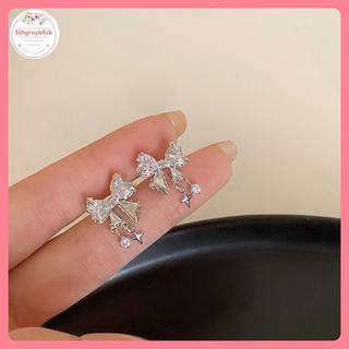 Bông Tai Nơ Zircon Phong Cách Hàn Quốc - Quà Tặng Perfect Cho Tiệc Sinh Nhật Bé Gái