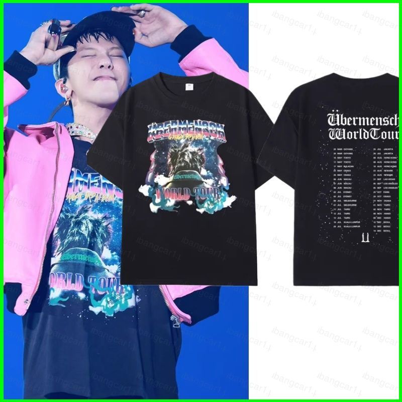 Áo Thun Mềm Mại Bigbang - Tour Ubermensch Của G-Dragon, Phù Hợp Mặc Mùa Hè