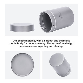 Boundless Voyage Hộp Trà Titan Di Động Mini Thiếc Bình Cà Phê Đường Bột Bảo Quản Thực Phẩm -Không Rò Rỉ Ti3212D