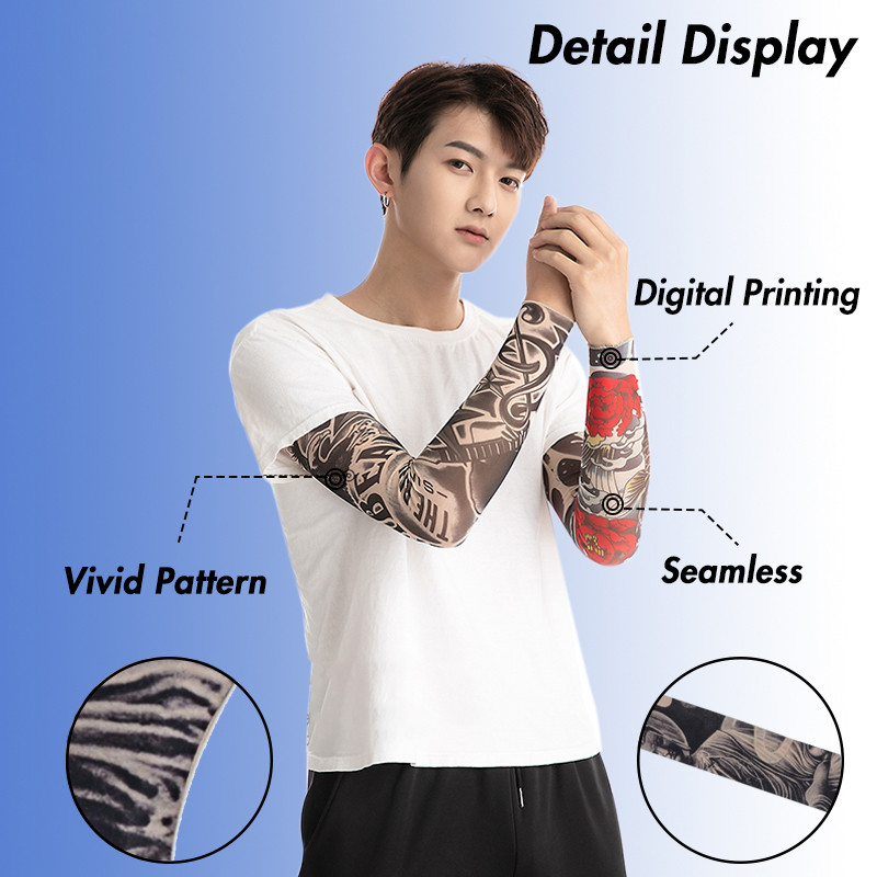 Musion [SET SALE] 2 Bộ Một Cặp Tay Hình Xăm Tay Tất Tay Cho Thể Thao Ngoài Trời Câu Cá Xe Máy Xe Đạp Nam Unisex