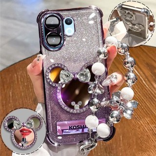 Ốp Gương Mickey Cho OPPO K12X K9S K12 K12S K13 Turbo Vỏ Điện Thoại Mềm Chống Rơi Vỏ Bảo Vệ