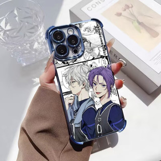 Ốp lưng Anime BLUE LOCK Nagi Seishiro cho Infinix Hot 60i 30i 40 60 Note 30 40 50 Pro Plus 50S 50X 30 Play Smart 10 9 8 7 TECNO SPARK GO 2025 Vỏ góc bảo vệ không khí mạ điện