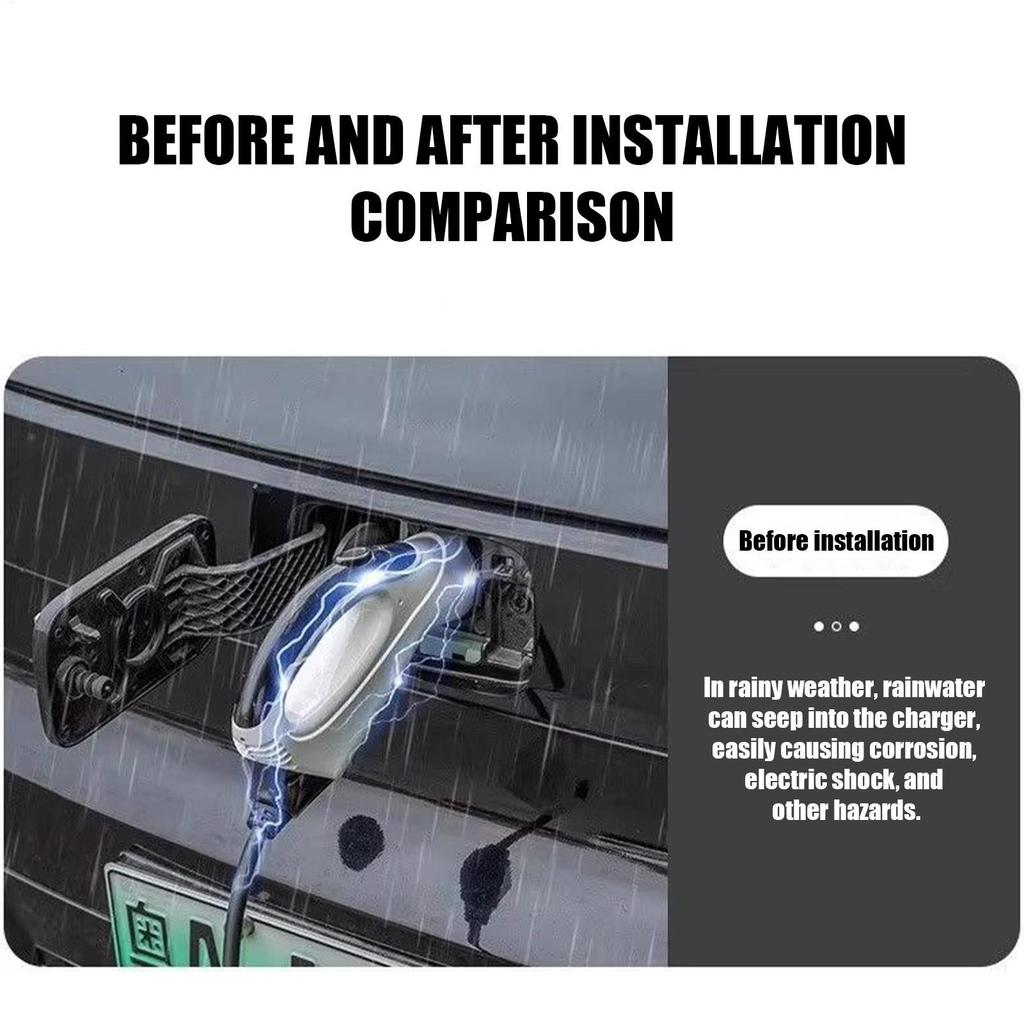 Cổng sạc EV Vỏ mưa Tất cả các loại mưa Chống tuyết Chống mưa Chống nước Chống bụi Sạc xe điện Cắm pomervn