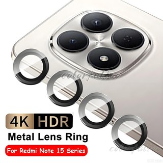Vỏ bảo vệ ống kính camera vòng kim loại + mặt sau kính cho Redmi Note 15 14 Pro Plus 14Pro 15Pro 4G 5G RedmyNote15
