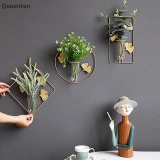 Queenten Ginkgo Biloba Với Ống Kiểm Tra Trang Trí Tường Mặt Dây Chuyền Cây Thủy Canh Bình Nhà QT