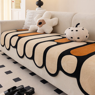Hàng sẵn có Giao hàng nhanh 110 * 280cm Đệm sofa hình đặc biệt 2025 Bốn mùa mới Đa năng Dopamine Chống trượt Nội tuyến Sofa Cover Cao cấp Sense Chống bụi 01