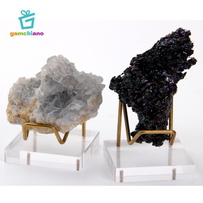 Kệ Acrylic Đá Pha Lê Cụm Đứng Đế Trang Trí Nhà Khoáng Mẫu Quặng trưng bày Kệ Giá