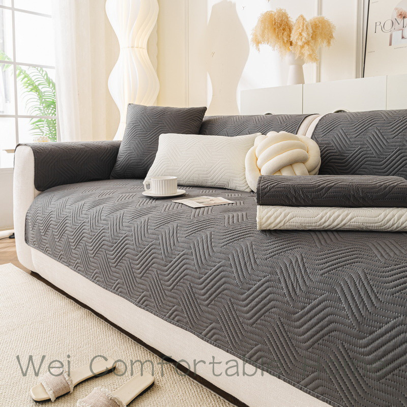 Đệm Sofa Chống Thấm Nước 2025 Phong Cách Mới Bốn Mùa Đa Năng Chống Trơn Trượt Sofa Đệm Vải