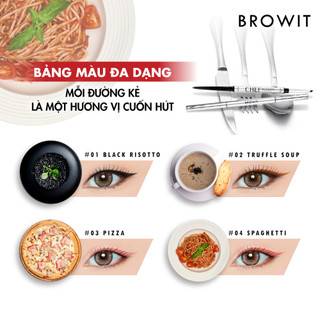 Chì Kẻ Mắt 2 Trong 1 Browit Chef Gel Eyeliner Giúp Kẻ Mắt Sắc Nét, Chống Nước và Không Lem 0.06G