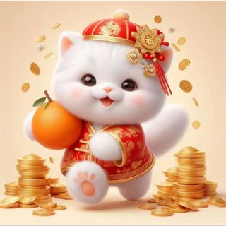 Móc khoá Mèo thần tài , may mắn